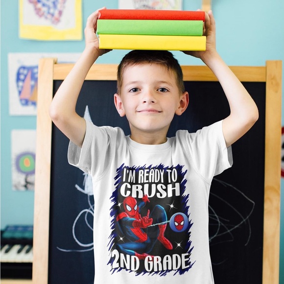 SPIDERMAN Back to school tee. Preschool-5th Grade - Picture 2 of 4